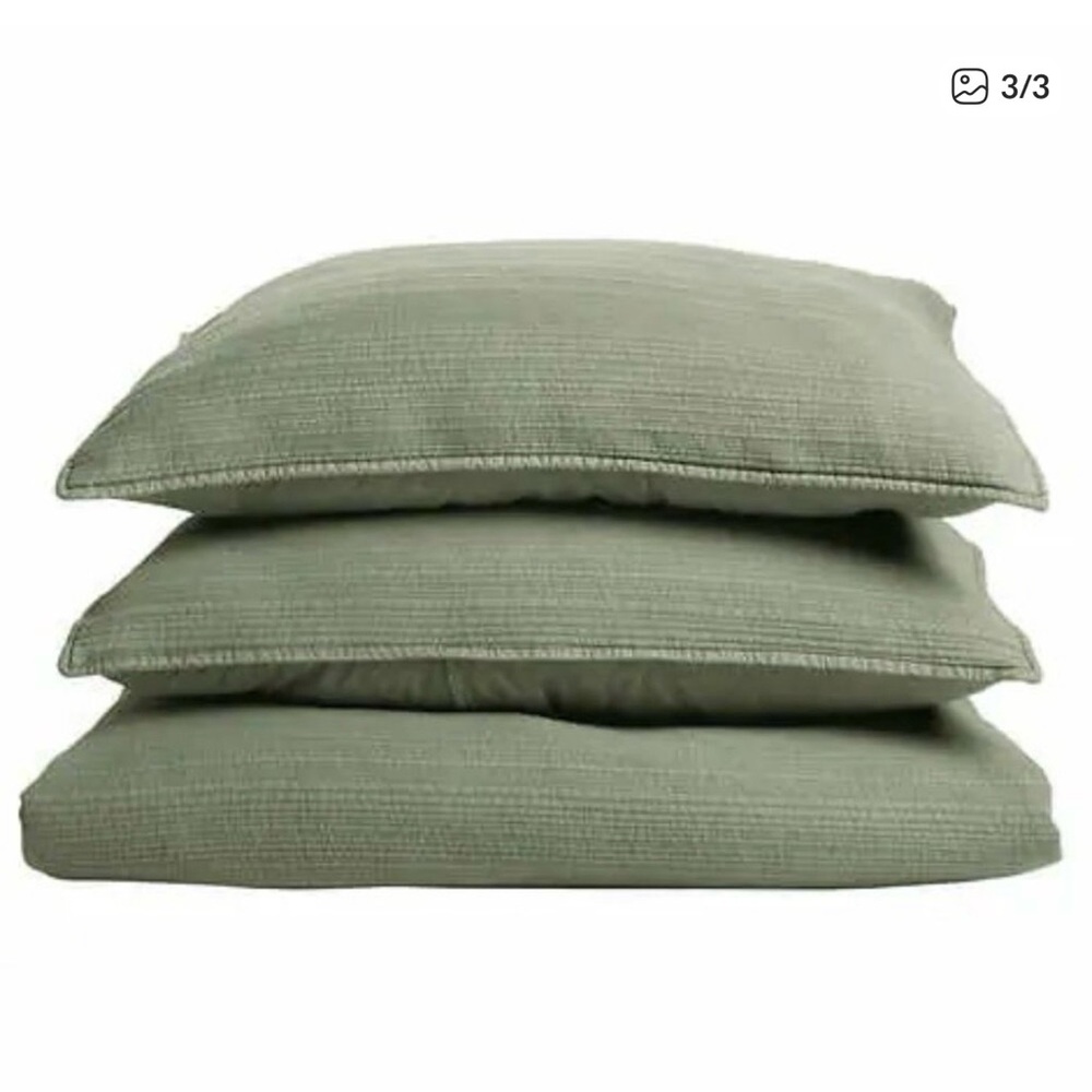 OLIVE GREEN Jennifer Adams — 3-Piece Quilt Set - Picture 3 of 7